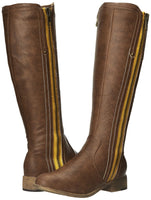 Luichiny Women's Express Lane Boot,Tan/Yellow,7 M US