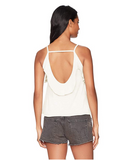 Lira Clothing Women's Jolie Ruffle Tank, Ivory, S