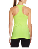 BREATHE BY BODY GLOVE Women's Tip Seamless Fitted Tank Top, Lime, Medium