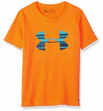 Under Armour Little Boys' Big Logo Short Sleeve Tee Shirt, Magma Orange, 4