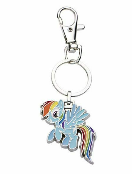 Hasbro My Little Pony Base Metal Rainbow Dash with Stainless Steel Key Chain