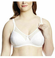 Royce Women's Charlotte Wire-Free Cotton-Lined Nursing Bra, White, 40G