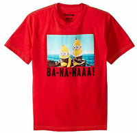 Despicable Me Big Boys' Short Sleeve T-Shirt Shirt, Red Minion, Large/14-16