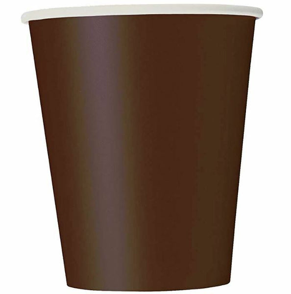 Unique Brown Paper Cups 9 Oz.14 Count