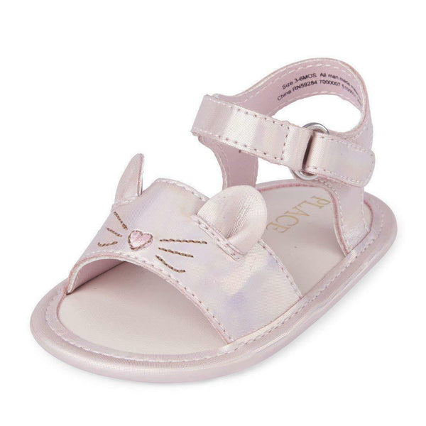 The Children's Place Kids' Nbg Cat Sandal Pink Size 0-3 Months Medium US