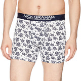 Nick Graham Men's Fashion Floral Pattern Cotton Boxer Brief | Fashionable |