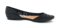 Madden Girl Women's ILLUSIVE Slip On Flats w/Cut Outs, Black, 6.5 M - New In Box