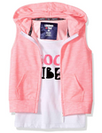 Limited Too Big Girls Knit Top and Vest Set, 3135 Neon Pink, 14/16