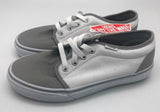 VANS 106 Vulcanized White Gray Classics Skate Shoes, Men 6 Women 7.5