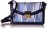 Vera Bradley Tess Crossbody, Wavy Stripe Navy