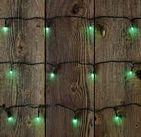 UltraLED Battery Operated Frosted Twinkle Light String, Green, 4.5-Feet