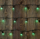 UltraLED Battery Operated Frosted Twinkle Light String, Green, 4.5-Feet