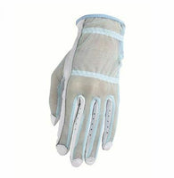 HJ Glove Women's Blue Solaire Full Length Golf Glove, Large, Right Hand