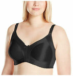 Naturana Women's Plus-Size Soft Cup Molded Non-Wired Minimizer Bra, Black, 36D