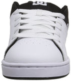 DC Men's Wage Skate Shoe, Black/White, 7.5 M US