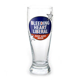 Our Name is Mud “Bleeding Heart Liberal” Funny Pilsner Glass, 16 oz.