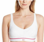 Royce Lingerie My First Bra, Cotton Sports Bra, White/Pink, 32C