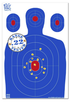 12 X 18 Inch Blue Silhouette Reactive Splatter Target - Big Dawg Targets