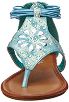Rbls Women's Alleh Dress Sandal, Blue, 6 M US New In Box