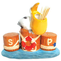 Westland Giftware Mwah! Pelican on Pier 4-3/4-Inch Magnetic Toothpick and Sal...