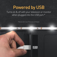 Luminoodle Bias Lighting TV Backlight Strip - 6000K USB Powered LED Ambient