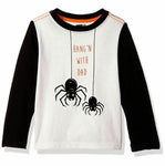 Crazy 8 Boys Toddler Lil Long-Sleeve Spider Graphic Tee, Jet Ivory, 18-24 Months