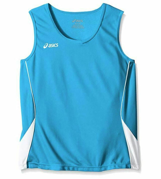 ASICS Girl's Girls Jr. Baseline Jersey, Atomic Blue/White, Large