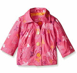 Pink Platinum Baby Girls' Tonal Print Jacket, Pink, 18 Months