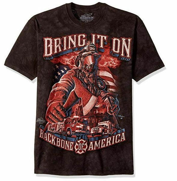 The Mountain Backbone Of America Adult T-Shirt, Black, Medium