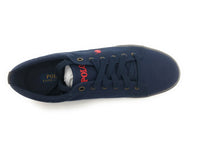 Polo Ralph Lauren Men's Felix Stow Canvas Shoe Sneaker, Navy Blue, 12 D US