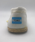 TOMS Men's Classic Linen Rope Sole Slip-On Shoes White Size 9.5 M US