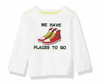 Crazy 8 Boys' Toddler Li'l Long-Sleeve Graphic Tee, Sneakers, 18-24 mo