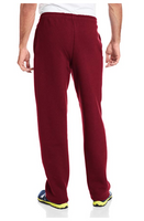 Russell Athletic Men's Dri-Power Open Bottom Sweatpants with Pockets, Maroon XXL