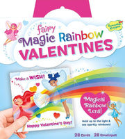 Peaceable Kingdom Fairy Magic Rainbow Lens Super Valentines Card Pack