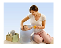 Prince Lionheart WashPod Natural Bathtub for Babies - Blue, 0-6 Months