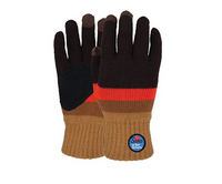 Pow Lovers Knit Gloves, Sunset, One Size