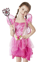 Melissa & Doug Flower Fairy Role Play Costume Set (3 pcs) - Pink Dress, Wings...