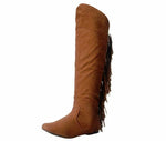 Qupid Women's Neo-162 Western Boot Dark Rust Size 5.5