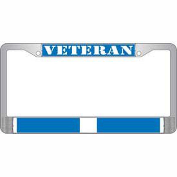 Korea Veteran & Ribbon Metal Auto License Plate Frame
