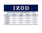 IZOD Uniform Young Men's Flat Front Performance Short Medium