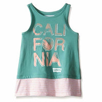 Levi's Girls' Cotton Sleeveless Knit Tank - California - XLarge