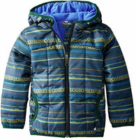 White Sierra Puffer Jacket, Asphalt Combo, 3T