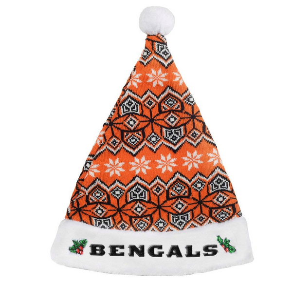 Forever Collectibles Cincinnati Bengals 2015 Knit Santa Hat
