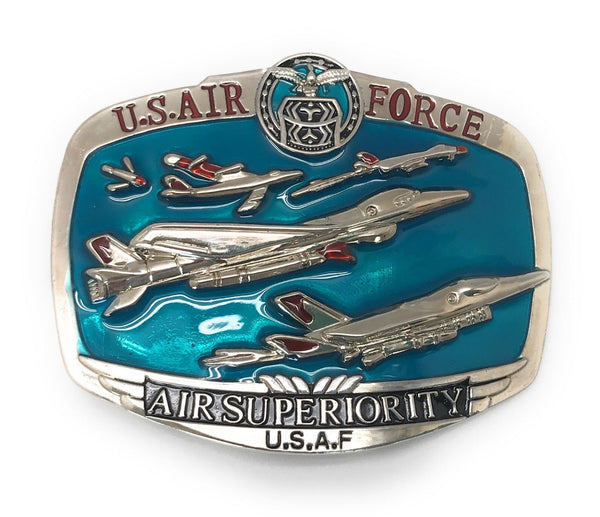 U.S. Air Force USAF Air Superiority Belt Buckle, 3.75" x 3"