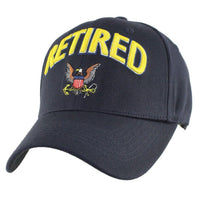 U.S. Navy Retired Stretch Fit Cap, Navy Blue