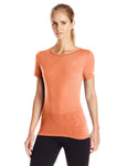 ASICS Women's Short Sleeve Layering Top, X-Large, Melon