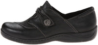 Earth Women's Savin Flat,Black Calf Leather,8 W US