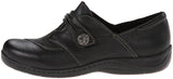 Earth Women's Savin Flat,Black Calf Leather,8 W US