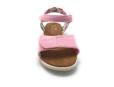 Toms Girls Tiny Adjustable Strappy Sandal, Pink Canvas, 10004746, Toddler 9 US
