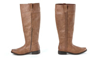 Olive Street - Women's Allana Cognac Braided Riding Boot - Size 7M - Damaged Box